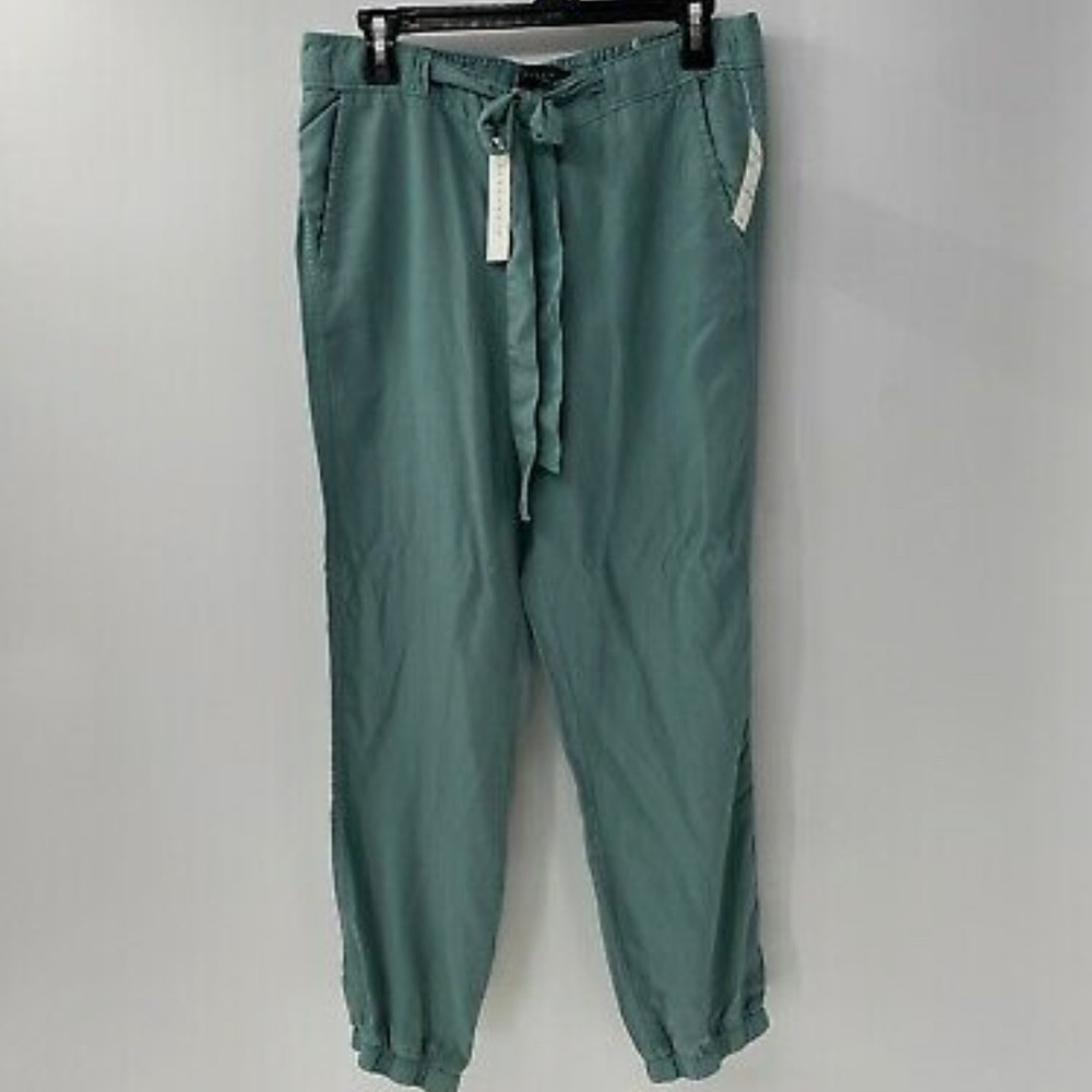 Teal Sanctuary Tunnel Tie Jogger Pants